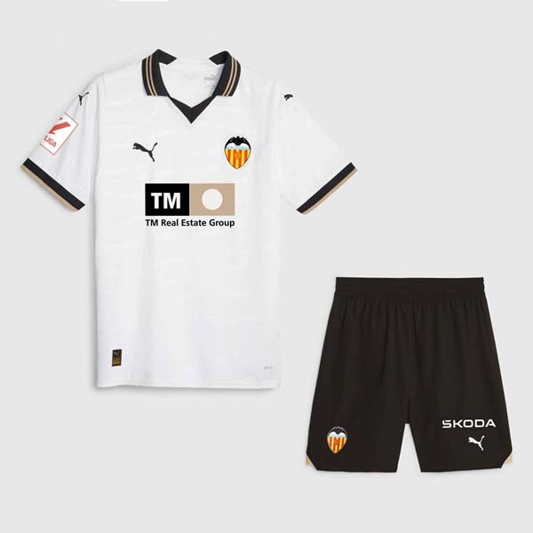 Camiseta Valencia 1ª Niño 2023 2024